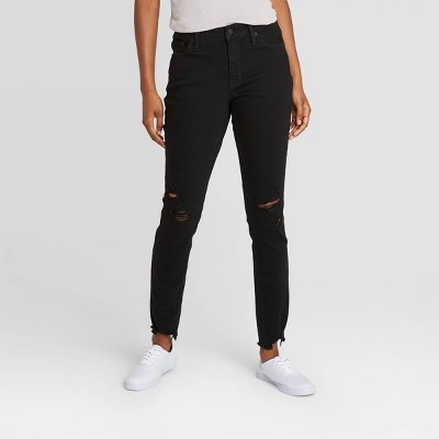 black ripped jeans womens target
