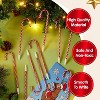 Joyfy Christmas Candy Cane Pens – Festive Red & White Striped Ballpoint Pens – Holiday Party Favors & Stocking Stuffers - 2 of 4