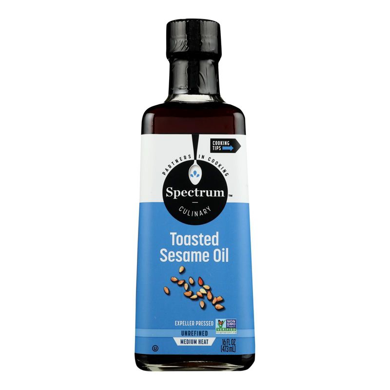 Spectrum Unrefined Toasted Sesame Oil - Case of 12/16 oz, 2 of 8