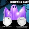 Joyfy 47” Halloween Hanging Ghost Outdoor Decoration, Flying Ghosts with Warm LED Light Party Decor Prop for Front Yard Patio Garden 2 Pack - 3 of 4