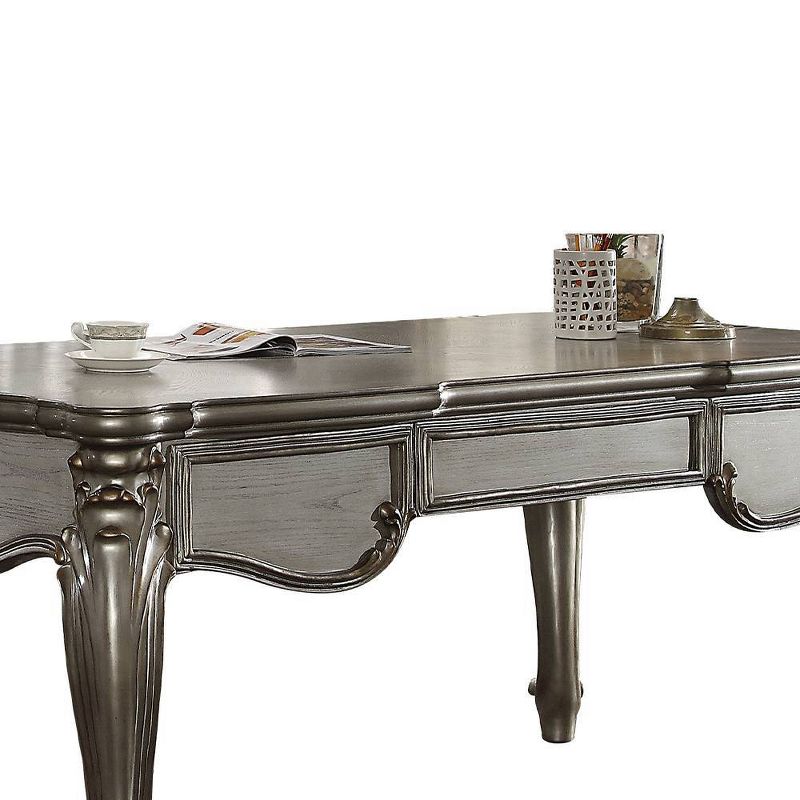 Versailles Executive Desk Antique Platinum - Acme Furniture, 5 of 8