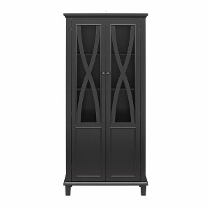 Ameriwood Home Ellington Tall Accent Cabinet with Glass Doors - 1 of 4