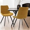 Kourtney Modern Upholstered Dining Chair Set of 4,Armless Side Chair with Black Legs for Dining Room,Kitchen,Farmhause-Maison Boucle - 4 of 4