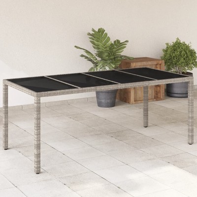 vidaXL Garden Table Light Grey