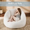 Gericco 47" Giant Bean Bag Chair for Adults - Comfy Plush Shell Soft Accent Chair, Oversized Cozy Lounge Floor Sofa Reading Chair - 4 of 4