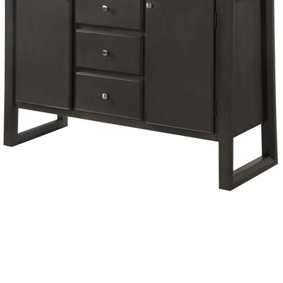 Madan 54" Gray Oak and Marble Top Server