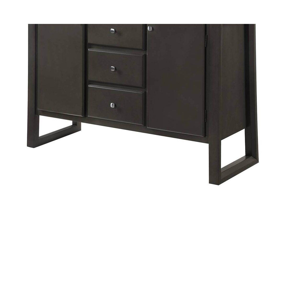 Acme Furniture Madan 54" Kitchen and Dining Cabinets Gray Oak: No Assembly, Wood Composite - thumbnail 3
