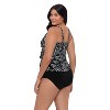 Trimshaper Women's Lena 4 Tier Ruffle Tankini Swimsuit Top - 2 of 3