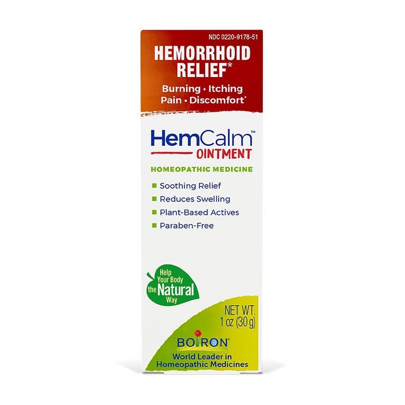 Boiron HemCalm Homeopathic Medicine For Hemorrhoid Relief  -  1 oz Ointment, 3 of 5