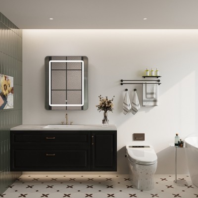 Lighted Medicine Cabinet with Mirror Wall Mounted Bathroom Mirror with Storage