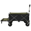 Collapsible Folding Wagon 300L,49" Extra Long Collapsible Wagon with Tailgate, All-Terrain 7"x 4" Big Wheels, 400LBS Foldable Foldable Beach Wagon - 4 of 4