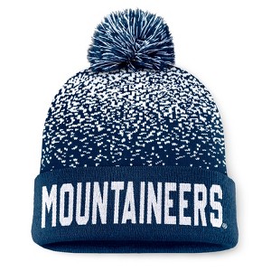 NCAA West Virginia Mountaineers Knit Cuffed Beanie: Solid Acrylic Midweight Hat - 1 of 3