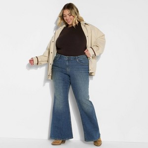 Women's Mid-Rise Flare Jeans - Wild Fable™ - 1 of 3