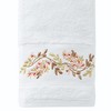 Saturday Knight Ltd Misty Floral Embroidered Bath Hand Towel Set - 2 Piece - 16x26", White - 3 of 3
