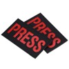 Unique Bargains Cotton Hook and Loop Fastener Infrared Reflective Applique Patches 2"x 3.5" 2 Pcs - 4 of 4