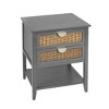 Srorage Cabinet, Natural Rattan, American Furniture, Suitable for Bedroom, Living Room, Study - 4 of 4