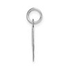 Black Bow Jewelry 14k White Gold, Ella Collection Medium Fancy Script Initial W Pendant - 2 of 4