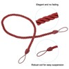 Unique Bargains Braided Decorative with Screw Hooks & Bolts Curtain Holdback Cord 6 Pcs - 4 of 4