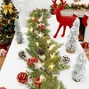 MOEPISY 9FT Christmas Garland with Lights Battery Operated Lighted Christmas Garland with Pine Cones Red Beries - 3 of 4