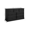 Nasitip 7 Drawer Dresser, 55" Wide 7 Chest of Drawers Storage with Sturdy Foundation, Wooden TV Stand for Home Office - 3 of 4