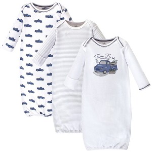 Touched by Nature Infant Boy Organic Cotton Gowns, Truck, Preemie/Newborn - 1 of 4