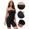INSPIRE CHIC Women's Tube Shapewear Tummy Control Butt Lifter Strapless Mid Thigh Body Shaper - 3 of 4