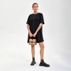 Women's Short Sleeve Swing Mini A-Line Dress - A New Day™ Black - 4 of 4