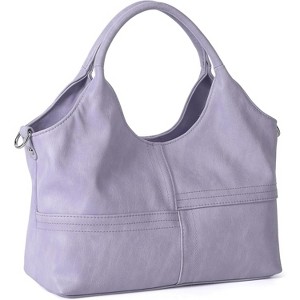 Vegan Leather Purses for Women with Detachable Satchel Strap, Ladies Handbags - 1 of 4