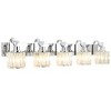 Modern Crystal Bathroom Vanity Lights Chrome Bathroom Light fixtures Crystal Vanity Shower Lights Over Mirror, 5 Lights,Crystal Splicing - 2 of 4