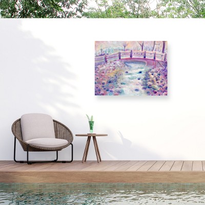 Trademark Fine Art - Josh Byer French Footbridge Matted Framed Art