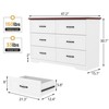 coucheta Dresser, Dresser for Bedroom, Chest of Drawers with Anti-Tip Device and Metal Handle, Drawer Organizer for Bedroom - 2 of 4