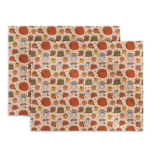 Doodle By Meg Types of Pumpkins Print Placemats - Deny Designs - image 1 of 3