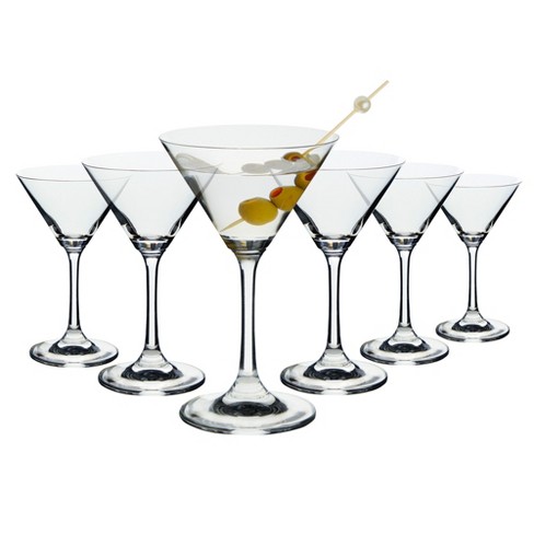 Libbey Vina Martini Glasses, 12-Ounce, Set of 6 - Glass - Clear