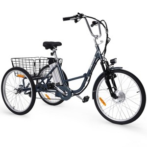 Electric Trike for Adults,  3 Wheel Motorized Bicycle ,36V 10Ah Removable Battery, Extra Large Basket - 1 of 4