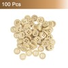 Unique Bargains Wooden DIY Craft Clothing 4 Holes Sewing Buttons 100 Pcs - 3 of 4