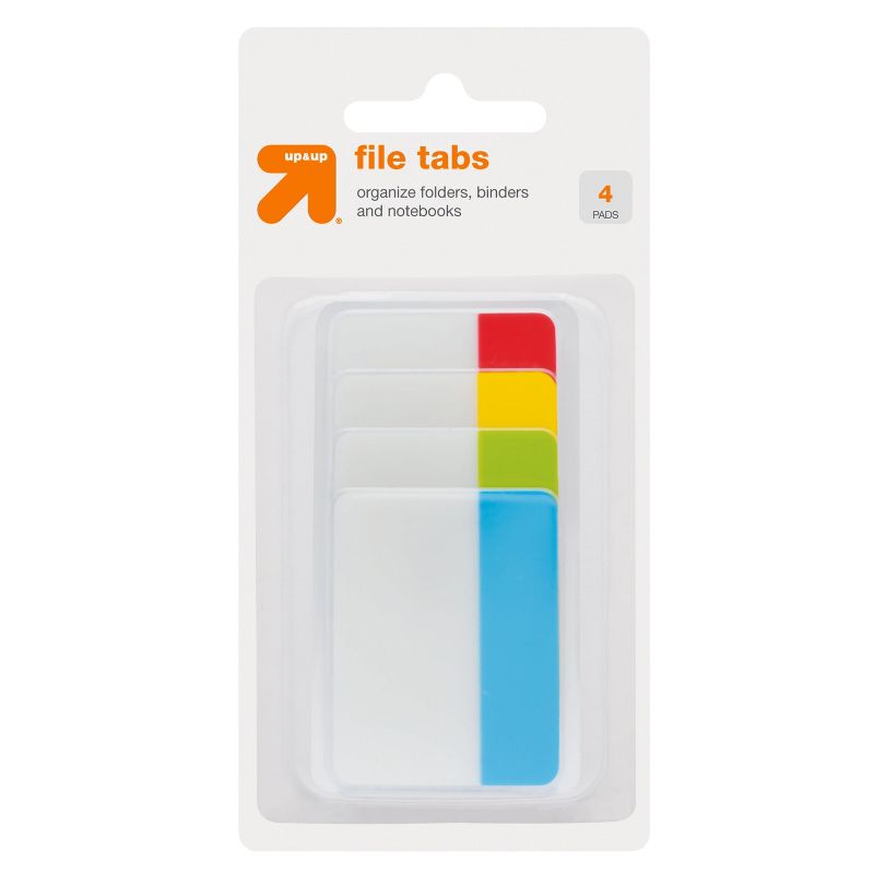 File Tabs 4 Pads 36ct Tabbed Multicolor - up &#38; up&#8482;, 1 of 6