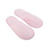 Unique Bargains Striped Coral Fleece Disposable Slippers 1 Pair - 2 of 4
