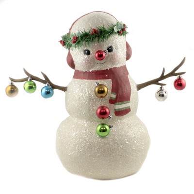 Christmas 19.5" Baubles Snowman Ornaments Earmuffs  -  Decorative Figurines