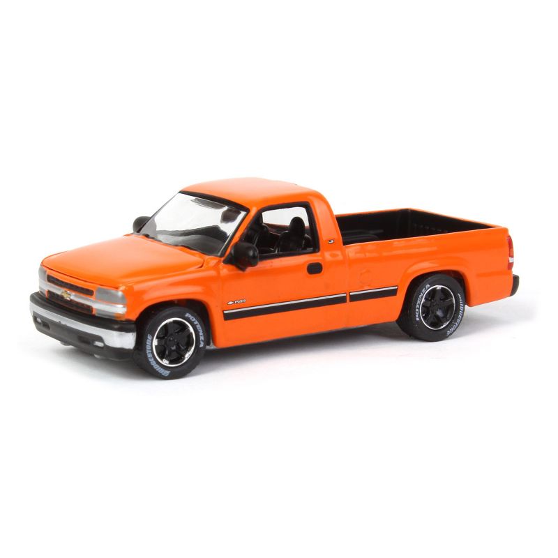 1/64 Johnny Lightning Classic Gold 3A 2002 Chevrolet Silverado Orange JLCG030-A4, 1 of 6