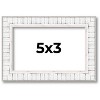 PosterPalooza | Photo Size Textured White Picture Frame - UV Acrylic, Foam Board Backing, Hanging Hardware - 2 of 4