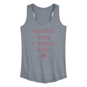 Women's - ELF - I Know Him Graphic Racerback Tank - 1 of 4