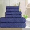 Premium Cotton Herringbone Medium Weight Bathroom Towel Set by Blue Nile Mills - 2 of 4