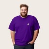 Dalix Ghost Embroidered Soft Cotton Short Sleeve T Shirt Mens - 3 of 4