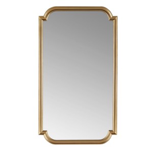 GlasFlength Decorative Wall Mirrors Wall Art Rectangle Mirror Vanity Mirror Accent Mirror Metal Frame Mirror for Living Room, Gold, 38"*1"*21.25" - 1 of 4