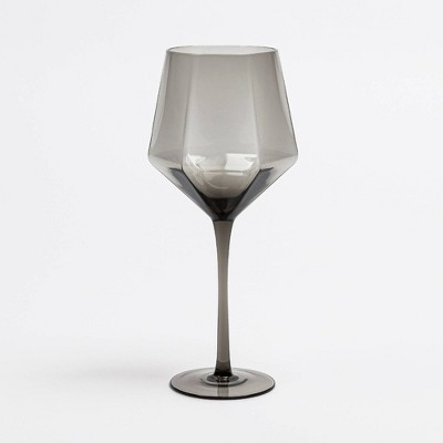 over&back 17.6 fl oz Facet Stemmed Wine Glass