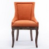 Set of 2 Modern Upholstered Dining Chairs with Solid Wood Legs, Side Chairs for Kitchen, Dining Room, or Living Room–The Pop Home - 4 of 4