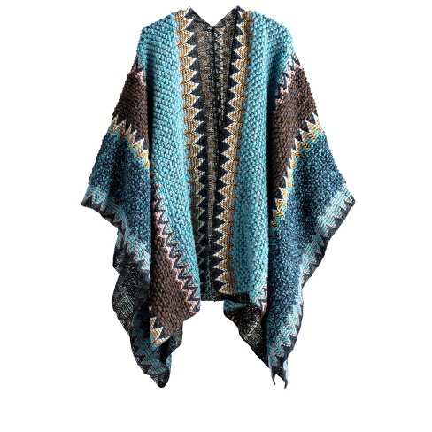 Shiralah Blue Dora Shawl Cape : Target