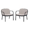 Okak Minimalist PP Patio Accent Chairs Upholstered Club Chairs/Loveseat/Combo,Chic Outdoor Armchair for Poolside,Garden&Backyard - 2 of 4