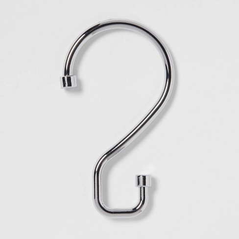 Utility Shower Curtain Hooks in Stainless Steel by Schoolhouse