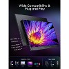 UPERFECT 18.5" 120Hz Portable Gaming Monitor 1080P IPS, 100% sRGB, USB-C HDMI, HDR, VESA, Speakers - 4 of 4